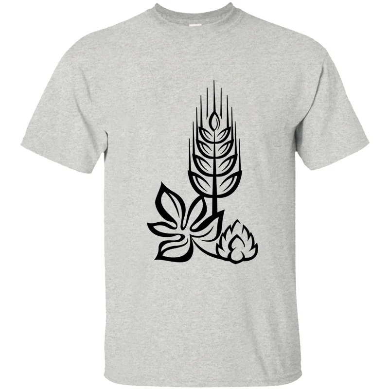 Мужская футболка с круглым вырезом и принтом пива для мужчин однотонная Новое