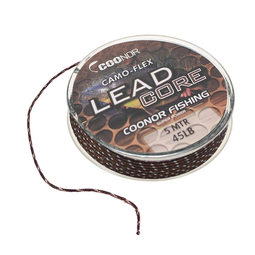 35 фунтов/45 фунтов/55 фунтов 5 м Leadcore плетеная камуфляжная леска для ловли карпа