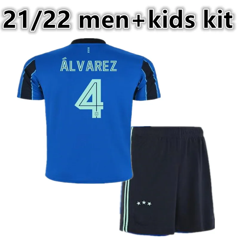 

new 2021 22 men kids kit ajax away HALLER TADIC NERES TAGLIAFICO KLAASSEN 4 ALVAREZ IDRISSI KLAIBER HUNTELAAR ALVAREZ boy kit