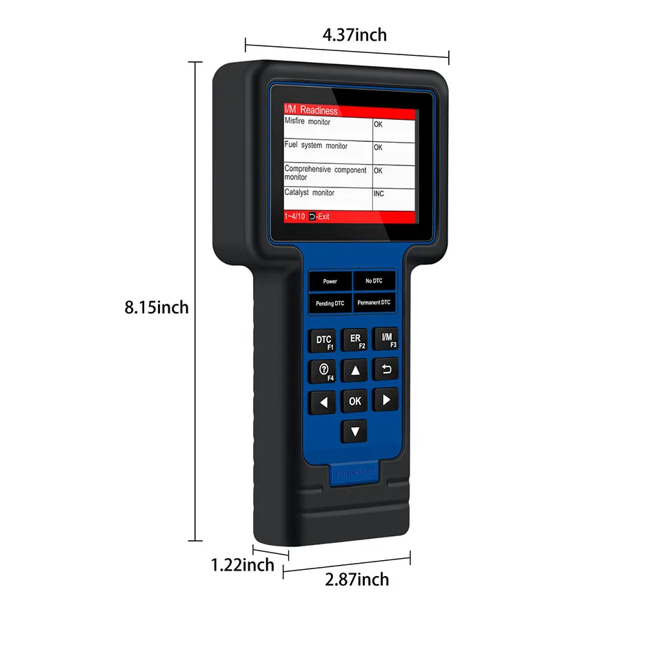 THINKCAR THINKSCAN 601 Профессиональный сканер полный OBD2 автомобильный диагностический