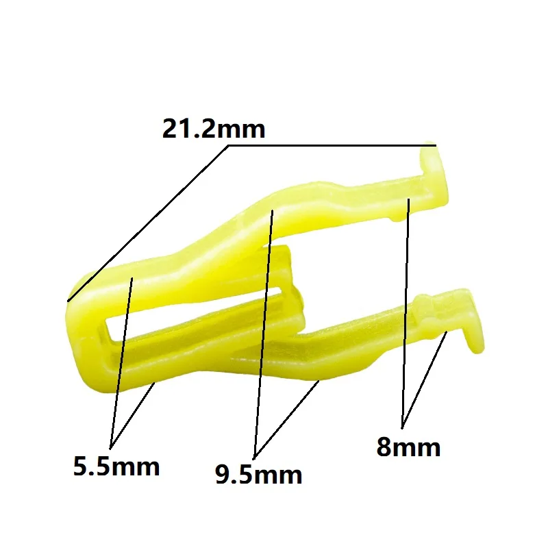 

30PCS Auto Instrument U-type snaps Car audio CD DVD navigation panel buckle center console dashboard yellow plastic clip