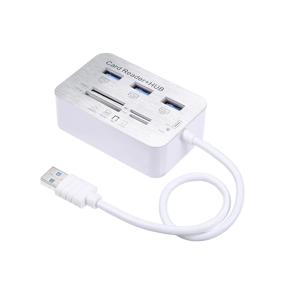 Все в одном кардридер USB 2 0 3 1 C Type USB3.1 концентратор с MS SD M2 TF для ПК|USB-хабы| |