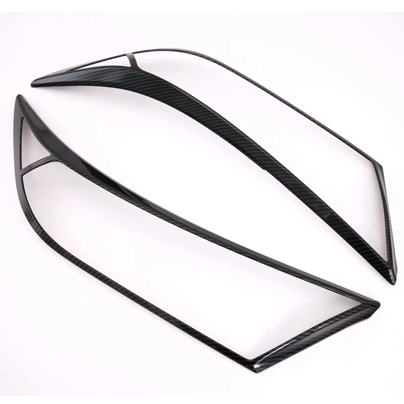 2 шт. наклейка черного цвета передние фары отделка крышки украшения для Toyota RAV4 2019