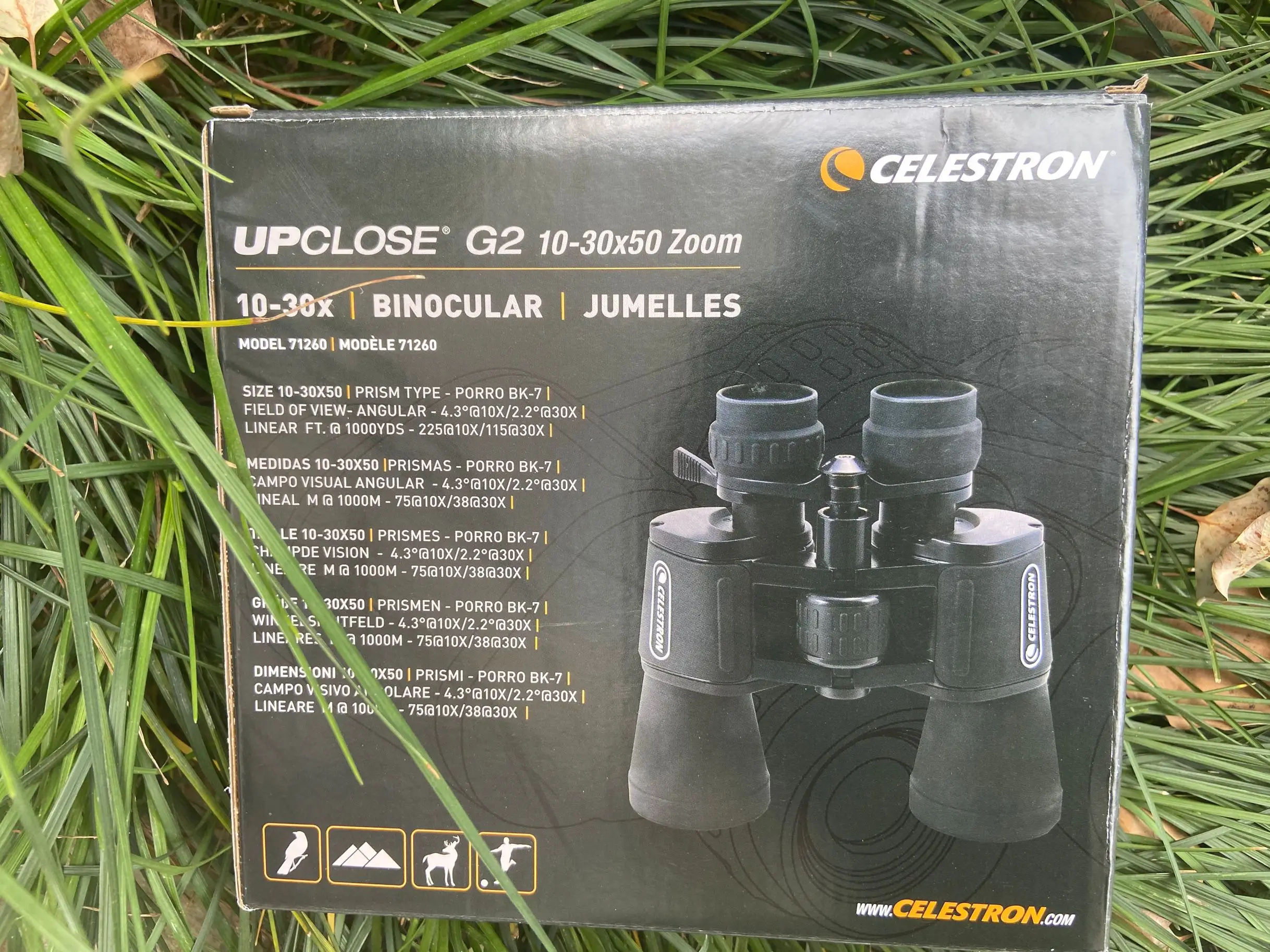 Бинокль Celestron UpClose G2 широкоугольный зуммируемый телескоп 10-30X50 мм для наблюдения
