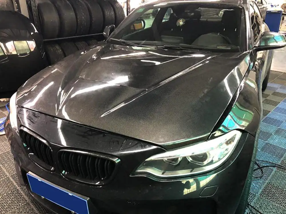 Капот двигателя для BMW M2 GTS крышка из углеродного волокна 2014 2018 F22 F23 F87 капот