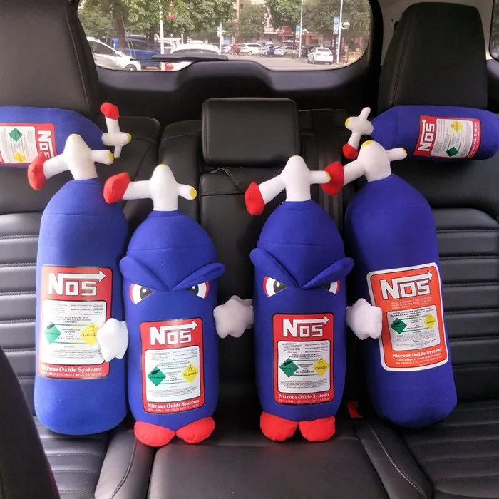 

Unstuffed 50cm NOS Car Pillow Plush Toys Nitrous Oxide Bottle Pillow Plush Toy Skin 10 pcs/lot