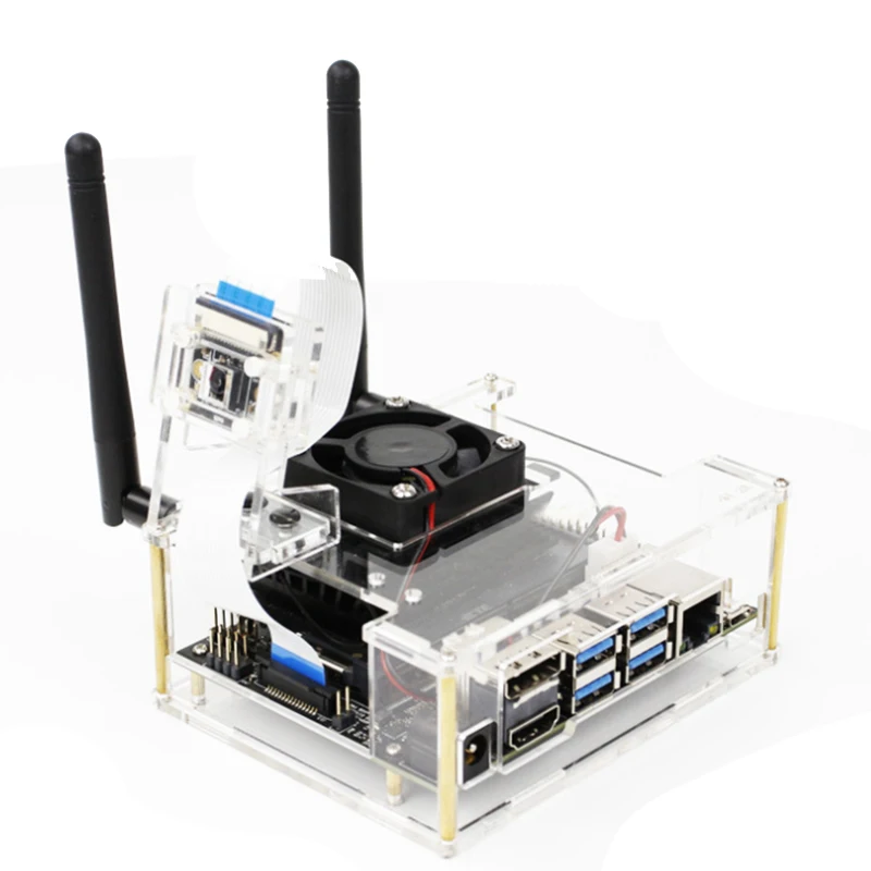 

Прозрачный Акриловый чехол для Jetson Nano 2 ГБ с охлаждающим вентилятором