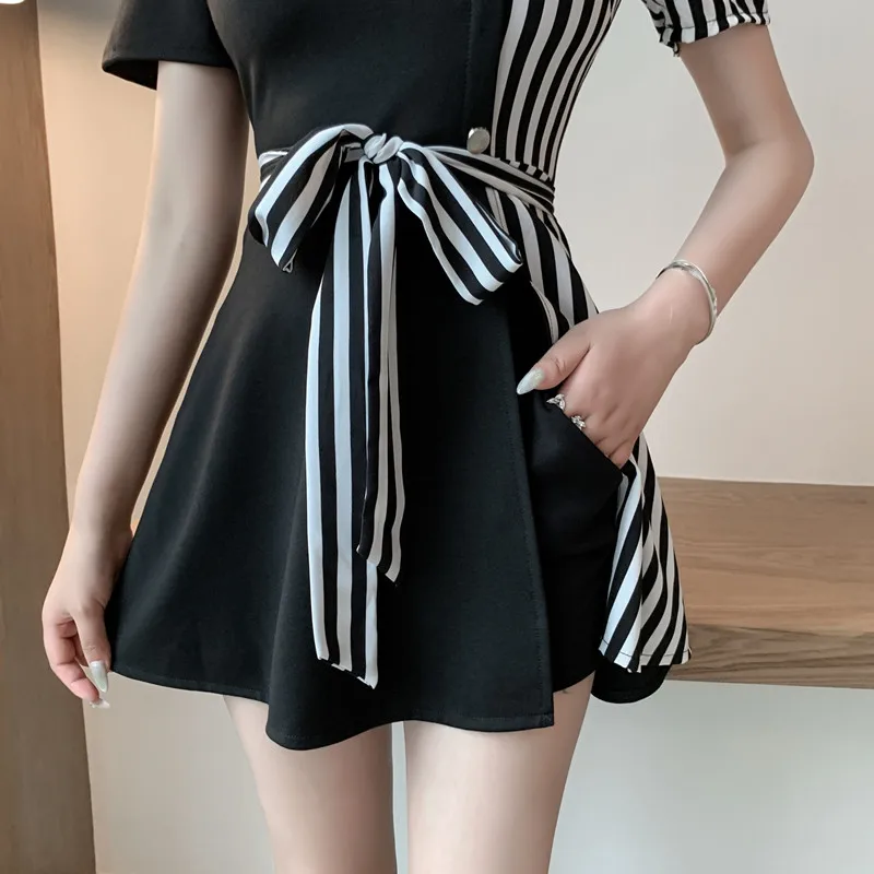 #1928 летние комплекты из двух частей Повседневное платье-рубашка женское