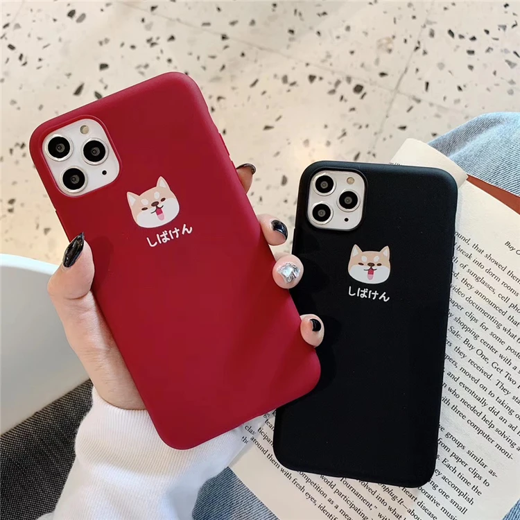 Милые Чехлы для пар Happy Shiba inu iphone XR X XS Max 6 7 8 Plus 11 11Pro милый мягкий простой Модный