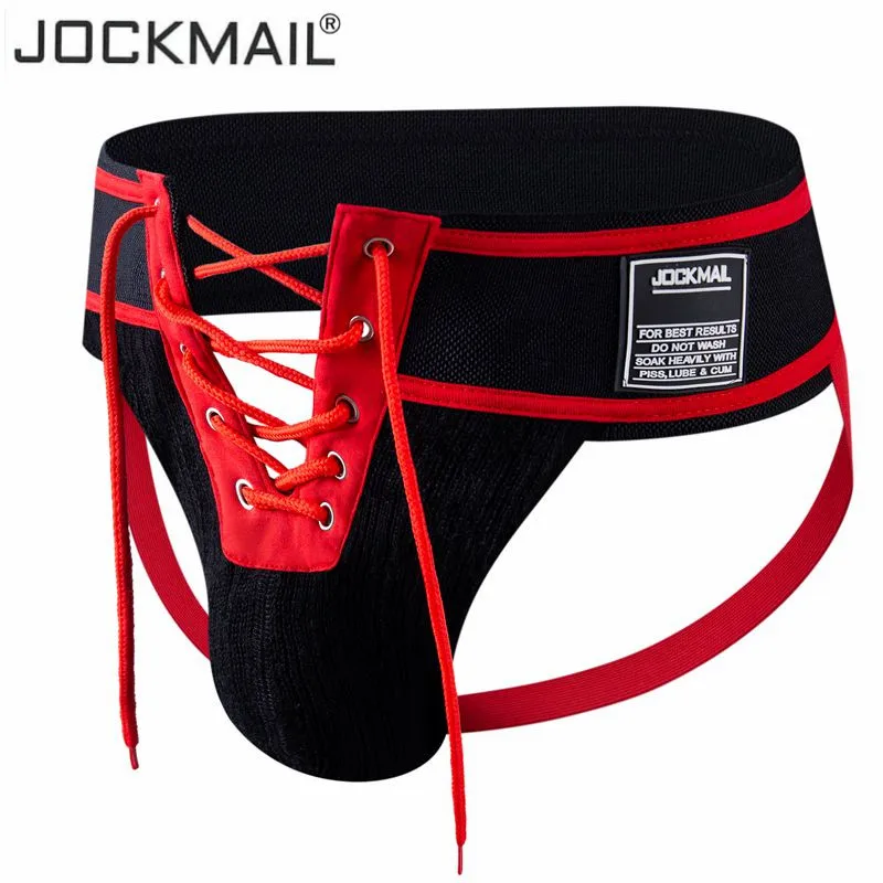 Стринги Jockmail мужские на завязках пикантное нижнее белье камуфляжный зеленый