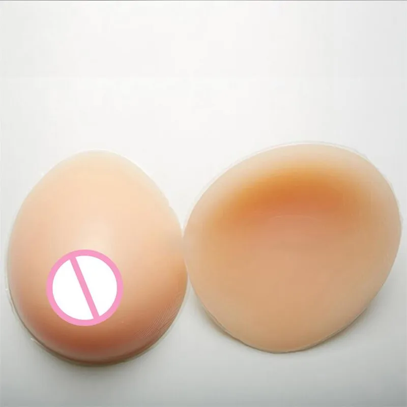 Women Fashion 1000g Sexy Artificial Silicone Breast Forms False Breast for Crossdresser Transvestite Fake Boobs Implant Enhancer