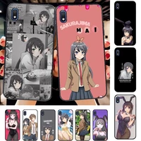 toplbpcs sakurajima mai anime phone case for samsung a51 01 50 71 21s 70 31 40 30 10 20 s e 11 91 a7 a8 2018