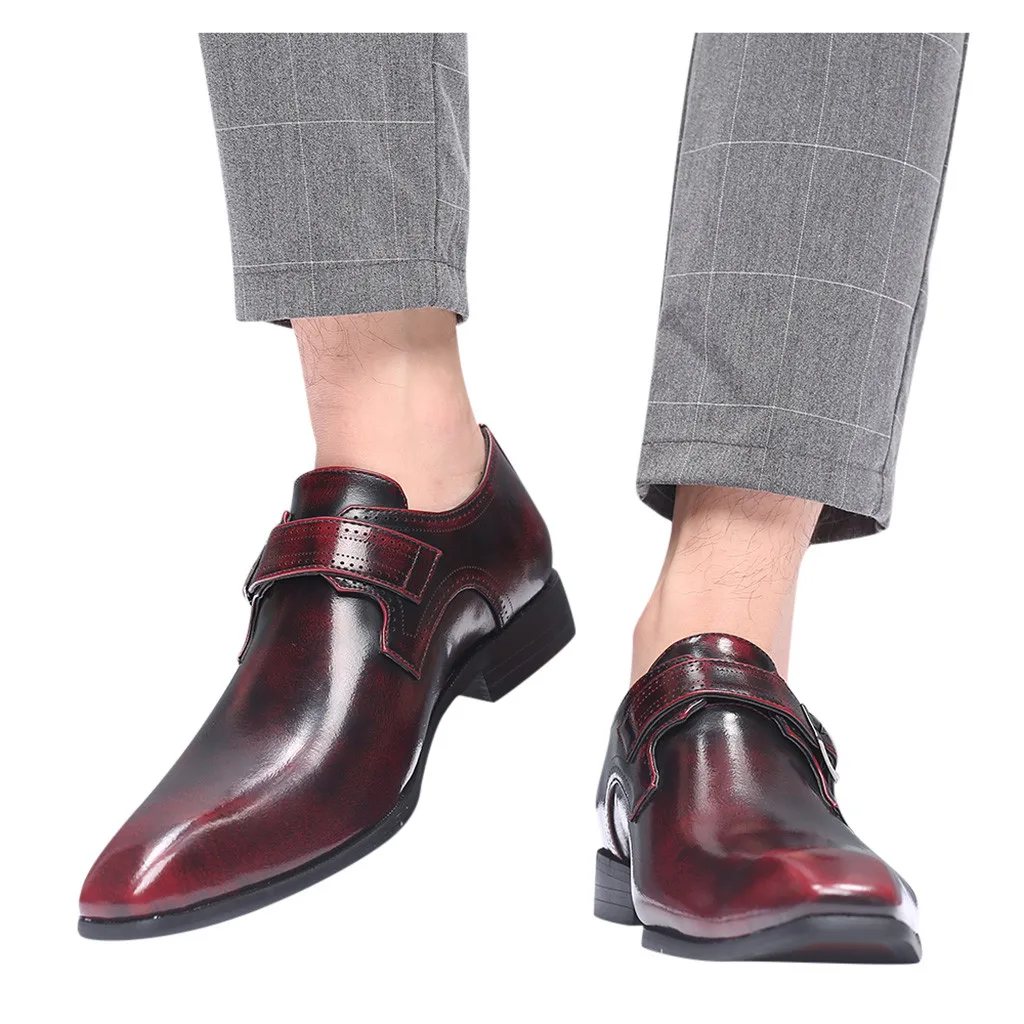 Туфли мужские деловые оксфорды кожаные модные строгие классические заостренный
