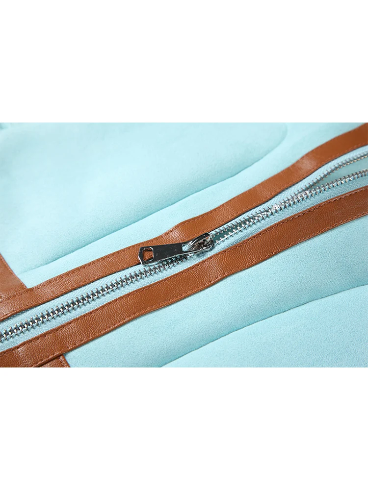 Женская утепленная куртка из овечьей шерсти свободная Утепленная зимняя модная