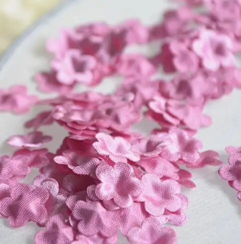 Rose red 100 шт 23 цвета розовый DIY ручной работы 3D цветок свадебное платье ингредиенты пирографический Eugen пряжа головные уборы материалы RS338 - Цвет: Rose red