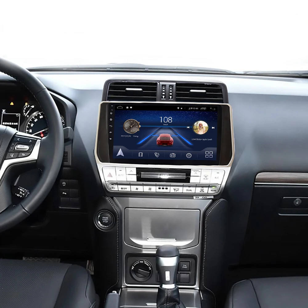 4G Lte Android 9,0 gps Мультимедийная навигационная система для Prado Land Cruiser- лет автомобильный dvd-плеер Подушка подголовник радио