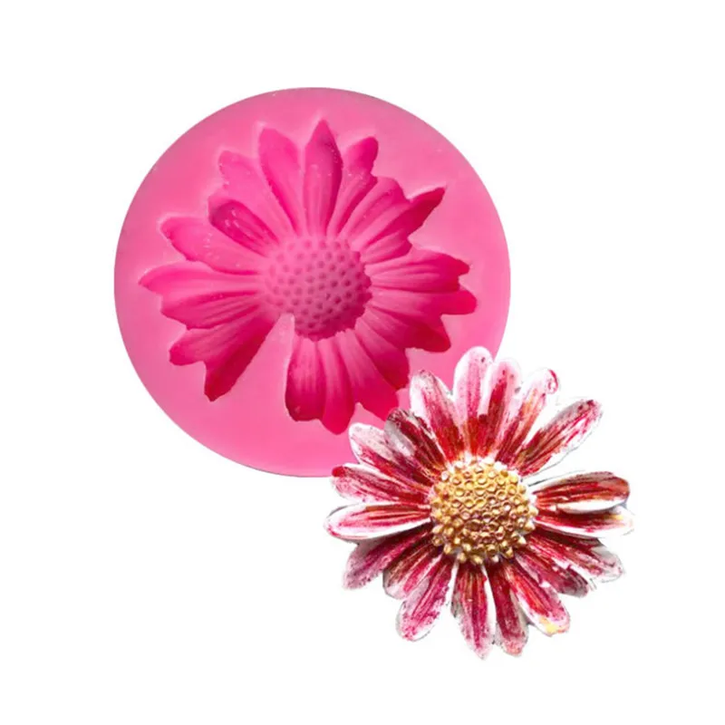 Дейзи силиконовые формы в виде цветка инструменты для украшения торта ванильное