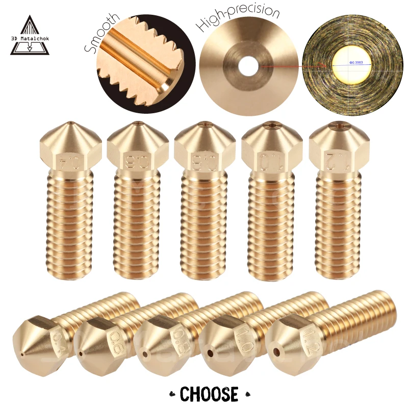 3D Matalchok принтер 12 В/24 В Volcano латунь/медь сопло J head Hotend Kit для 0 4 мм 1 75 Нити Экструдер