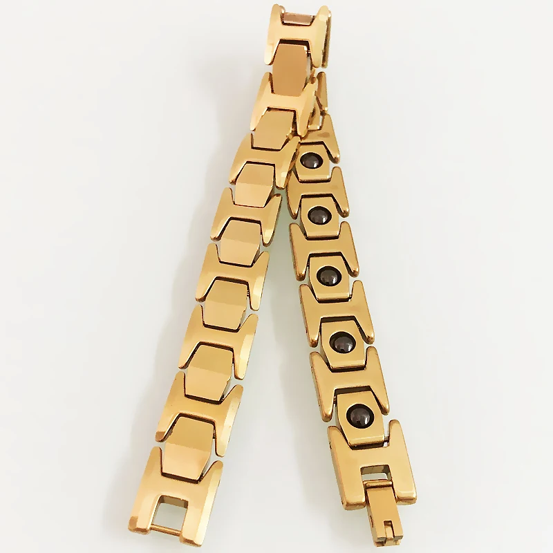 Позолоченный Браслет из вольфрамовой стали для мужчин биозабота о здоровье