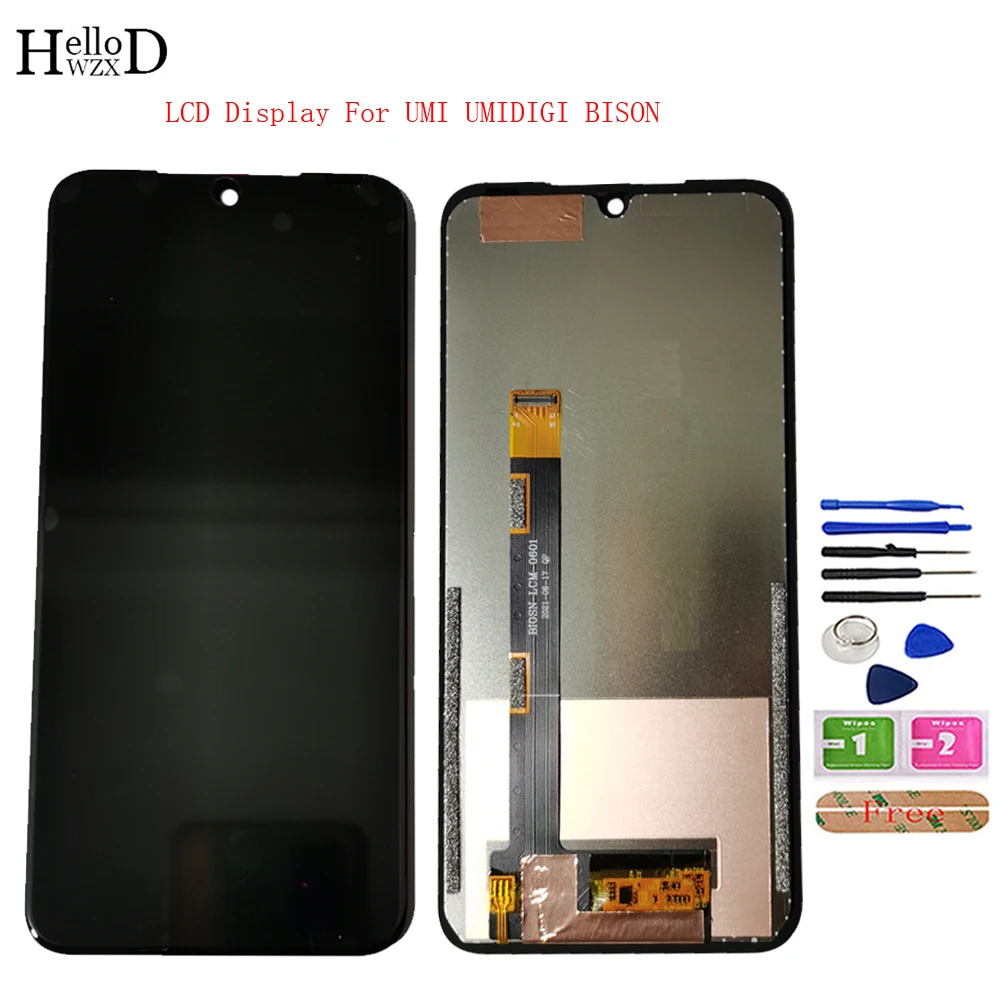 

100% Tested Original Mobile LCD Display For UMI UMIDIGI BISON IP68 / IP69K LCD Display Touch Screen Sensor Digitizer Panel Tools