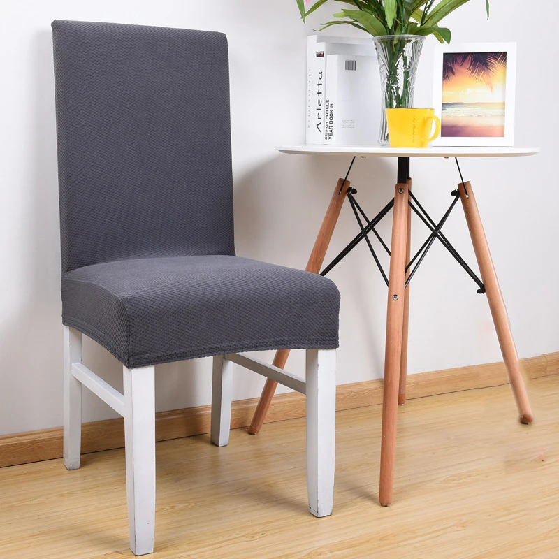 Эластичный трикотажный тканевый чехол для обеденного стула S/L растягивающийся