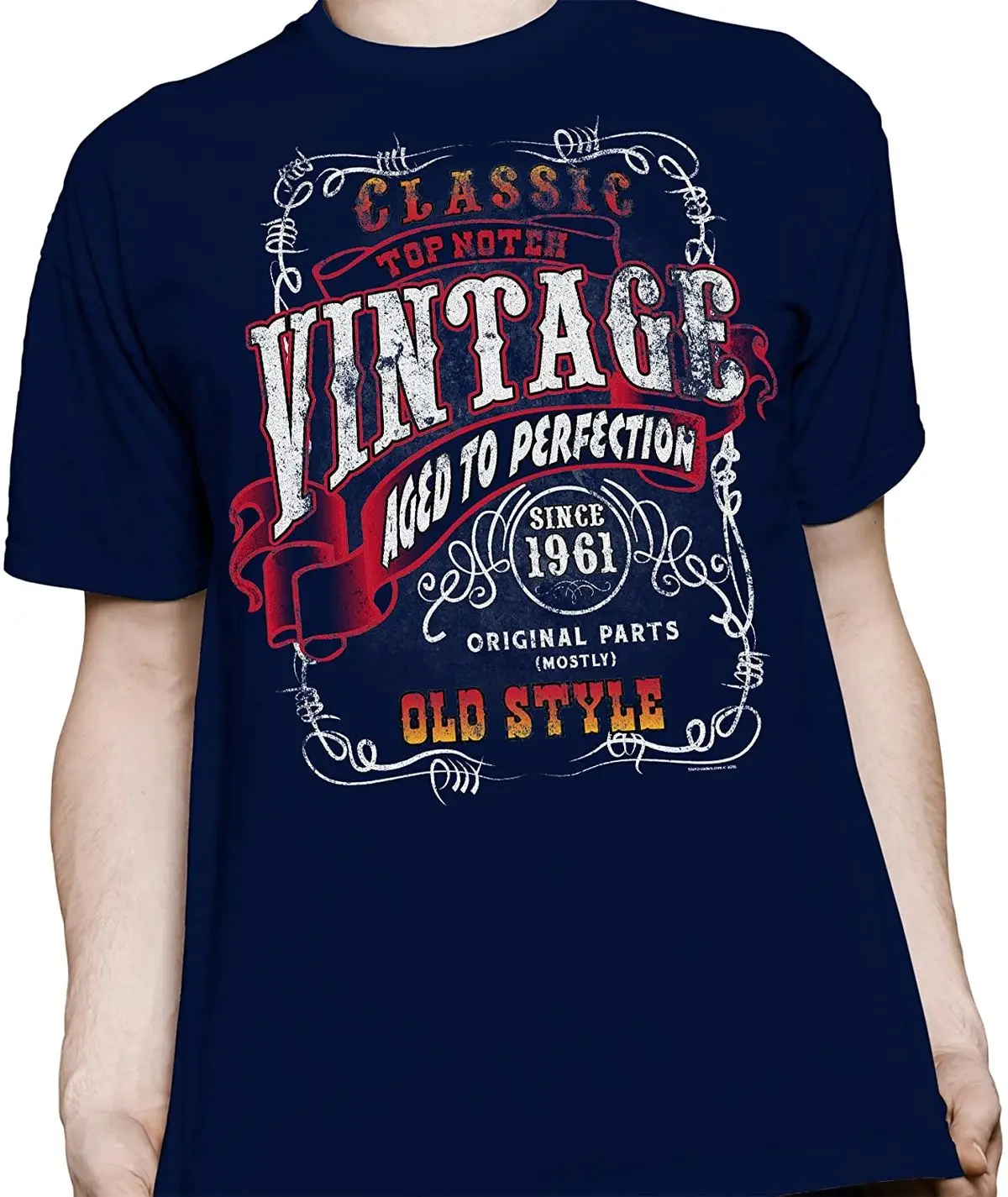 

Fashion Cool Men T shirt 60th Birthday Gift Shirt - Vintage 1961 Aged to Perfection - Stugis Women Funny print tshirt