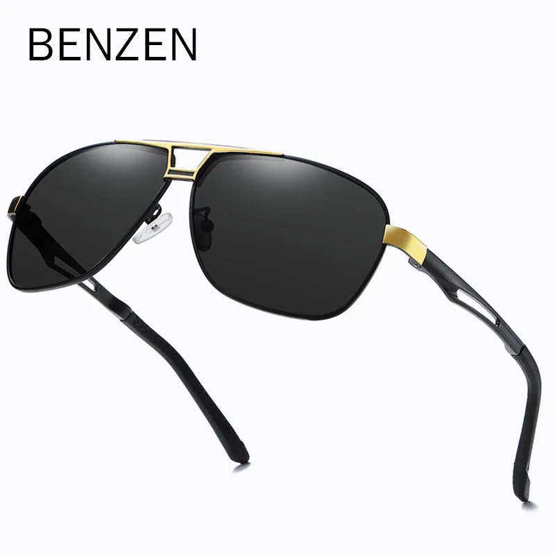 

BENZEN Top Al-Mg Square Polarized Sunglasses Men Sun Glasses Women Safety Male Driving Goggles Oculos De Sol Masculino 960