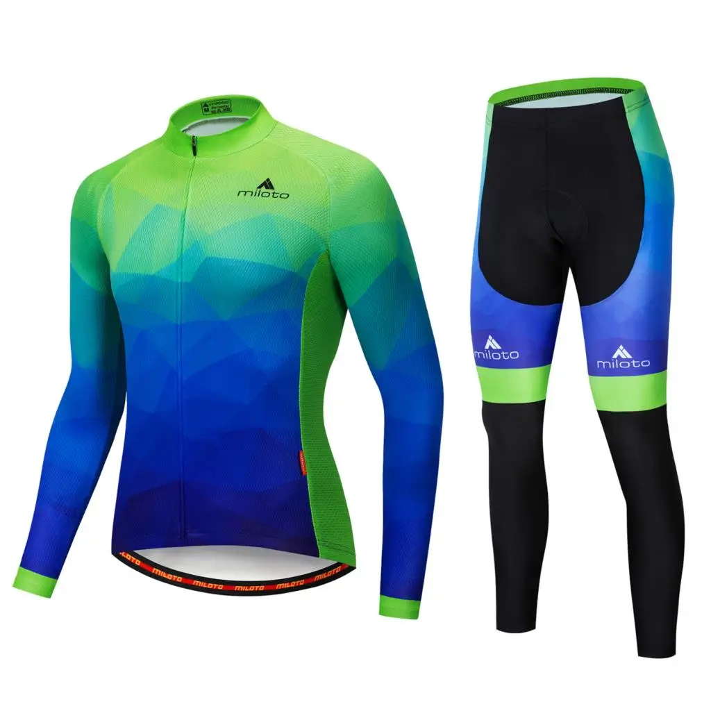 Комплект одежды для велоспорта MILOTO 2019 Ropa Ciclismo Pro Мужской трикотажная одежда с