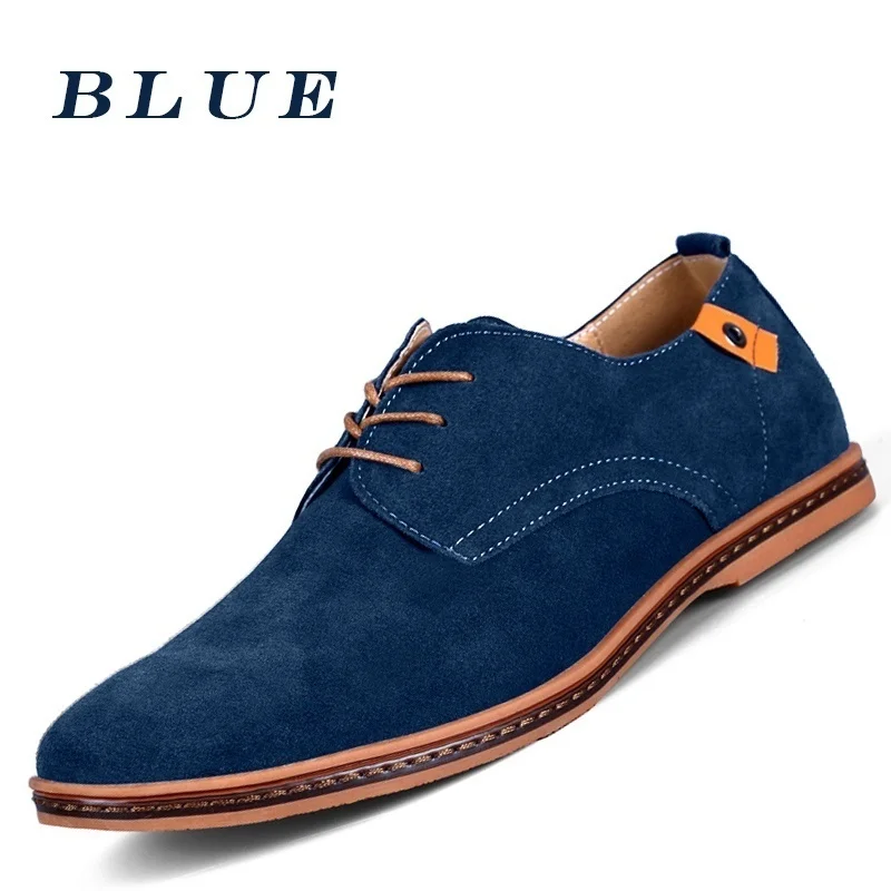 Plus size Men Casual Shoes Fashion Comfortable Flat Oxford Lace-up Summer Autumn Leather Sneakers SE05652 | Обувь