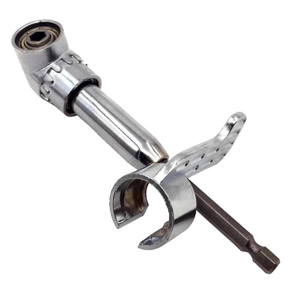 

1/4 дюймовые Угловые отвертки биты 105 градусов регулируемый угол отвертки адаптер отвертка инструменты длинный ZM56