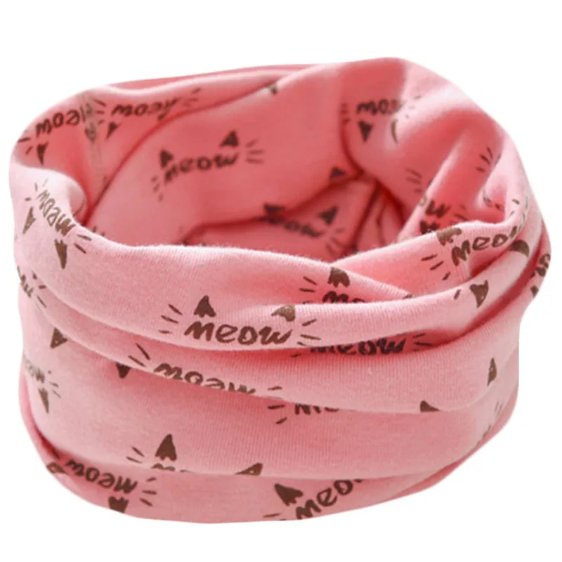 Новый модный однотонный детский хлопковый шарф весна осень зима теплый воротник