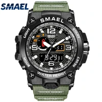 smael relojes digitales para mujer led sports alarm clocks watch with date rosegold digit men watch silicone shoockproof