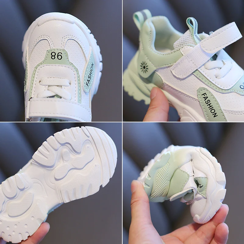 Кроссовки детские на плоской подошве дышащие массивной D09193 весна 2021 | Детская