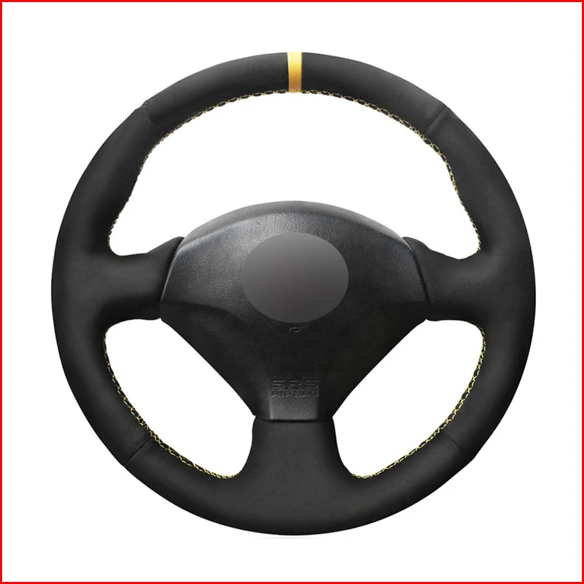 Черный замшевый чехол на руль для Honda S2000 2000 2008 Civic Si 2002 2004 Acura RSX Type S 2005|Чехлы руль| |