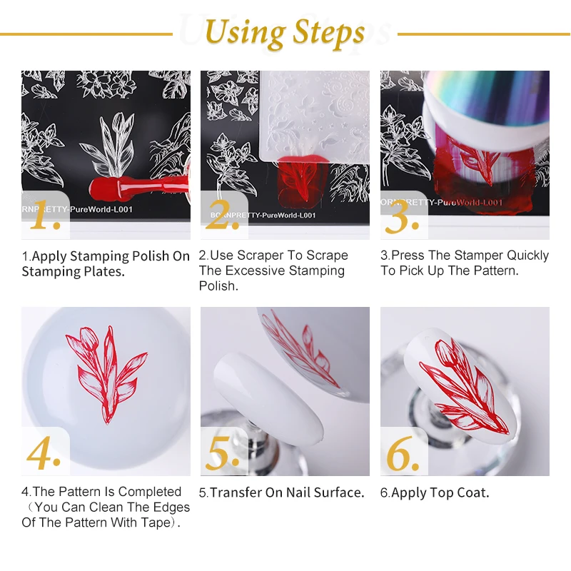 Штамповочные пластины BORN PRETTY Ocean для дизайна ногтей штамп штамповочный шаблон