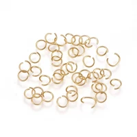 about 1000pcsbag 304 stainless steel golden open jump rings 4mm 5mm 6mm for jewelry making accessories findings