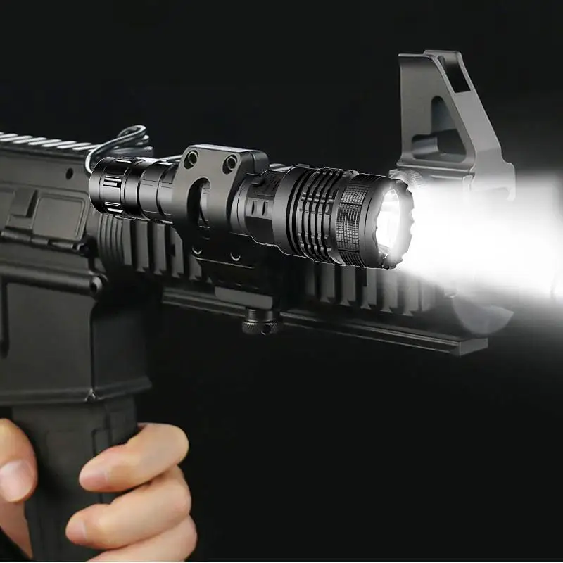 Мощный светодиодный фонарик P70 Zoom тактический фонарь Usb Перезаряжаемый 5 режимов