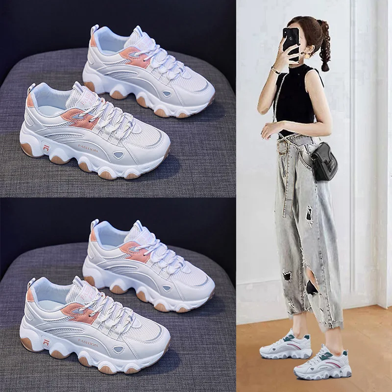 

Old daddy Shoes Women's Shoes 2021 Spring New Korean Version of All-match Casual Sports Shoes Women's Shoes