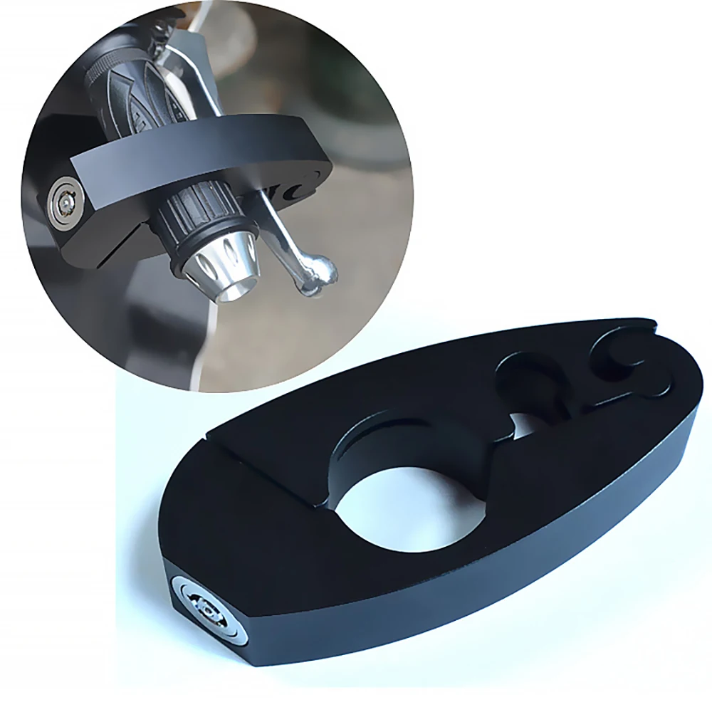 

Motorcycle Brake Lever Handlebar Lock Anti-Theft Aluminum Alloy Handlebar Safety Lock For Scooters, E-Bikes, Motorcycles