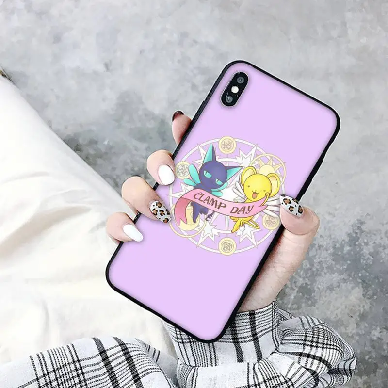 

MaiYaCa Anime Cardcaptor Sakura Coque Shell Phone Case for iPhone 11 12 pro XS MAX 8 7 6 6S Plus X 5S SE 2020 XR cover