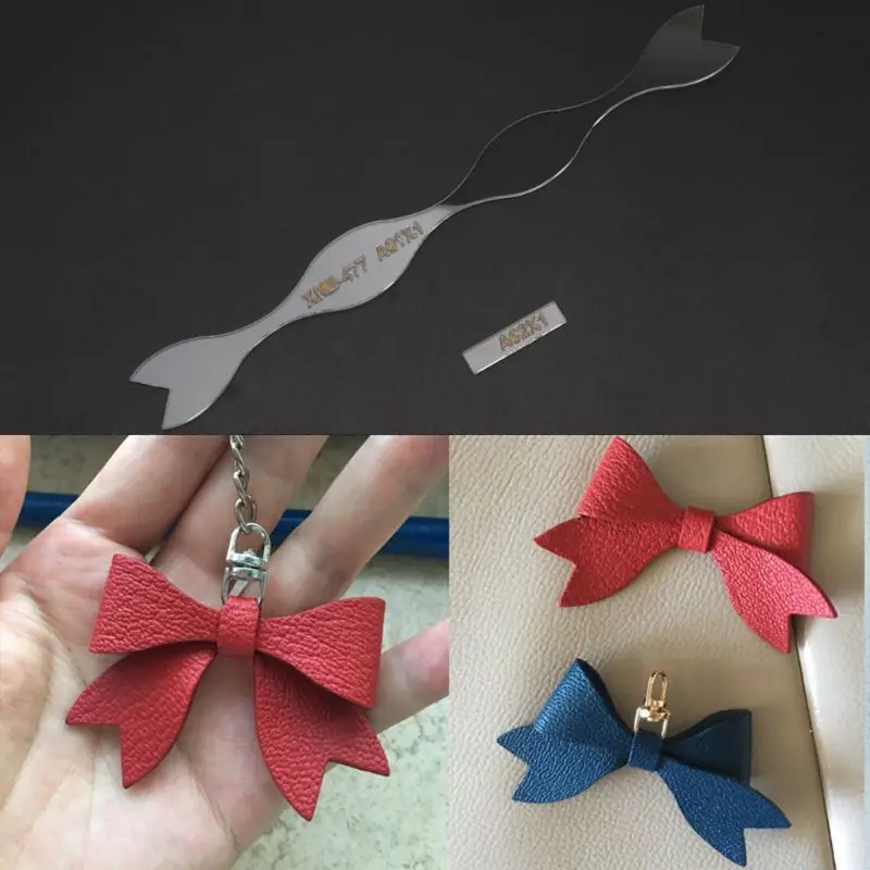 

Ручной работы кожаный брелок с бабочкой кулон бант акриловый Шаблон трафарет шаблоны Изготовление ювелирных изделий DIY лук искусство ремес...