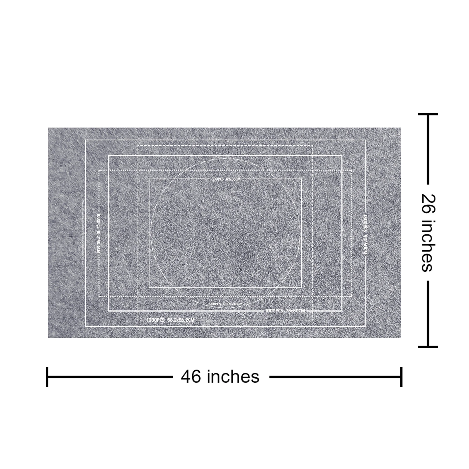 

Puzzle Storage Roll Up Felt Mat Portable Play Mat Set for up 1500 Pieces Children's Puzzle Toy Felt Mat