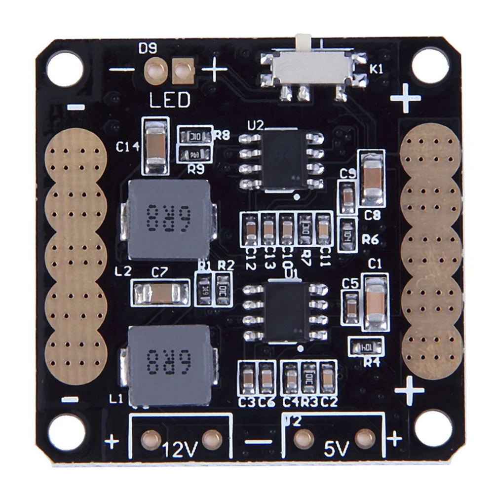 For FPV RC Across Quadcopter QAV250 CC3D Flight Controller Power Distribution Board with 5V/12V BEC Output LED Switch |