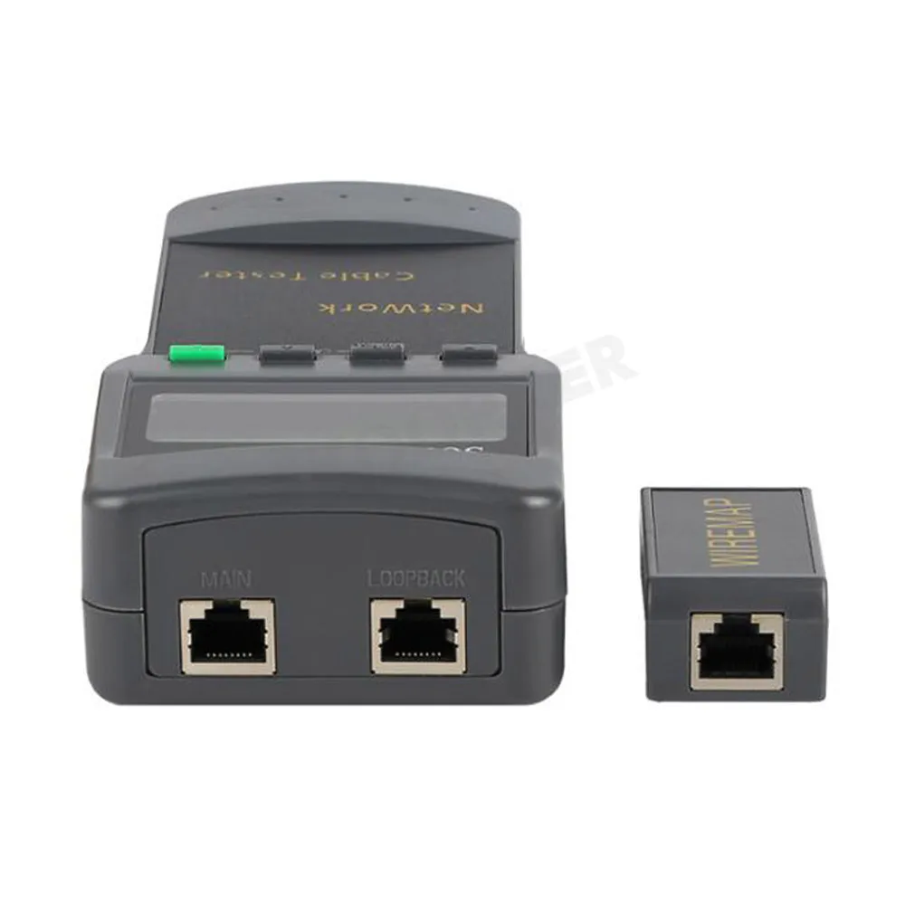 Medidor de red SC8108 con pantalla LCD, herramienta de prueba de Cable de tel&eacute;fono, RJ45, Cat5e, Cat6, UTP, Unshield, LAN, RJ11-2