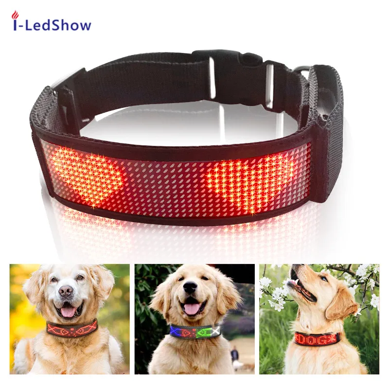 Товары для домашних животных собак светодиодный ошейник с управлением через