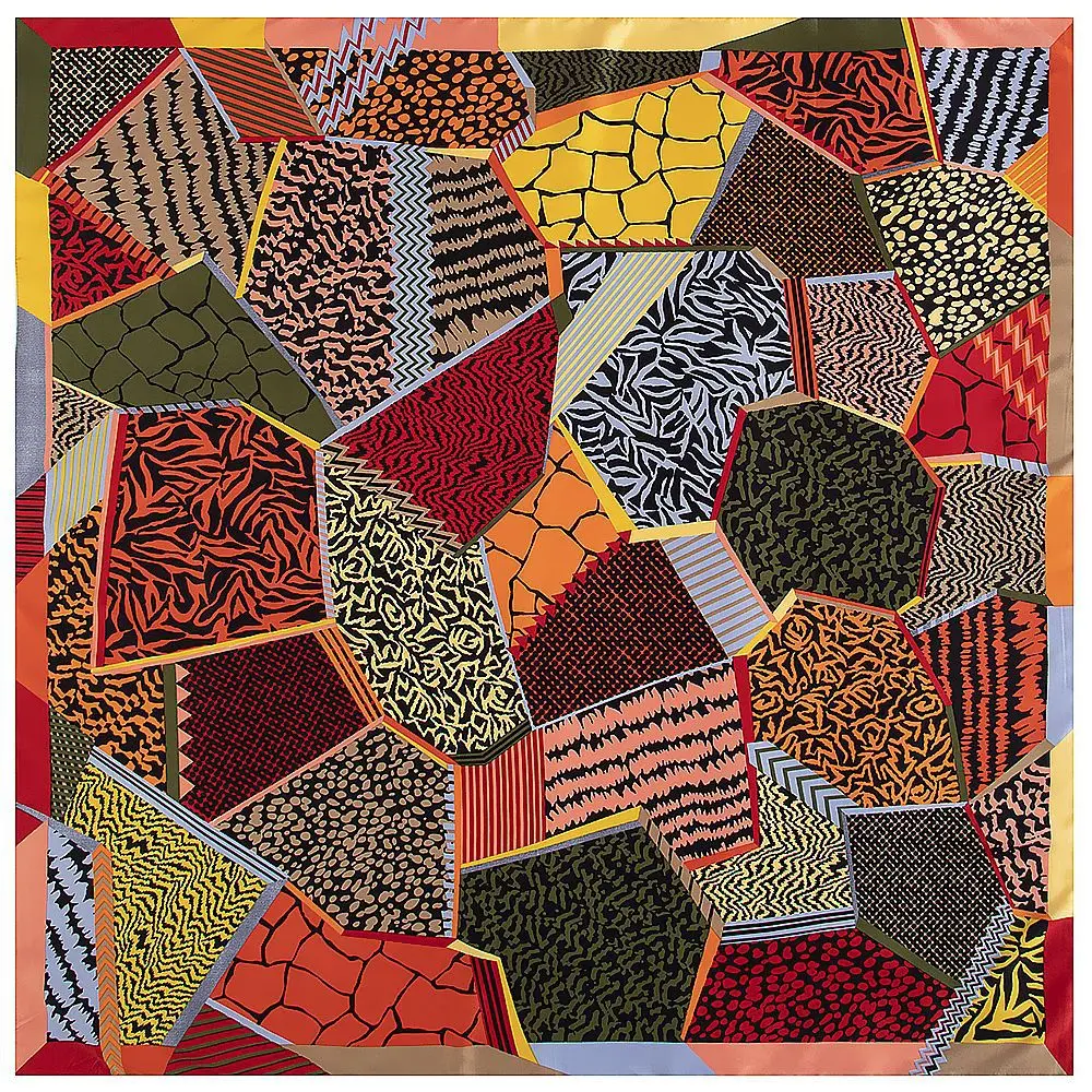 

Женская шаль в клетку, 130x130 см