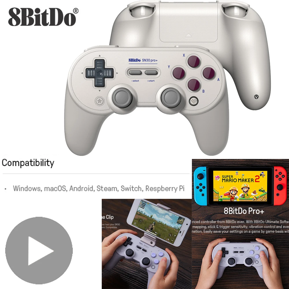 Bluetooth геймпад 8bitdo джойстик для телефона iPhone Android ПК nintendo Switch control ler Pubg игровой