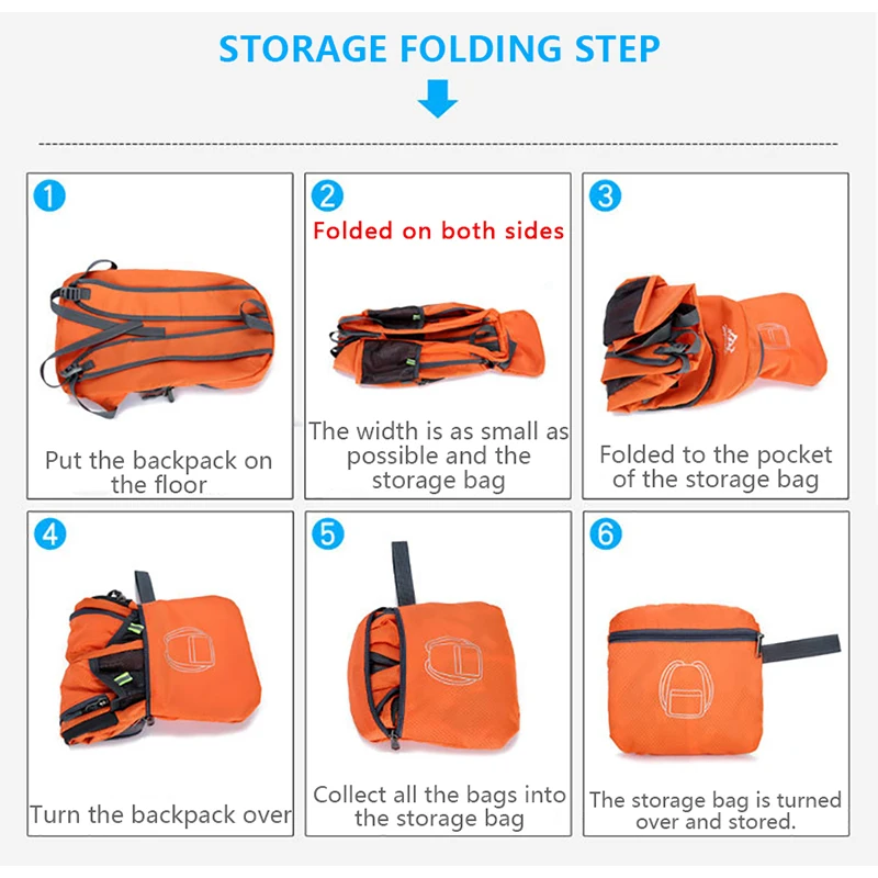 Ультра светильник посылка из кожи складной рюкзак для путешествий