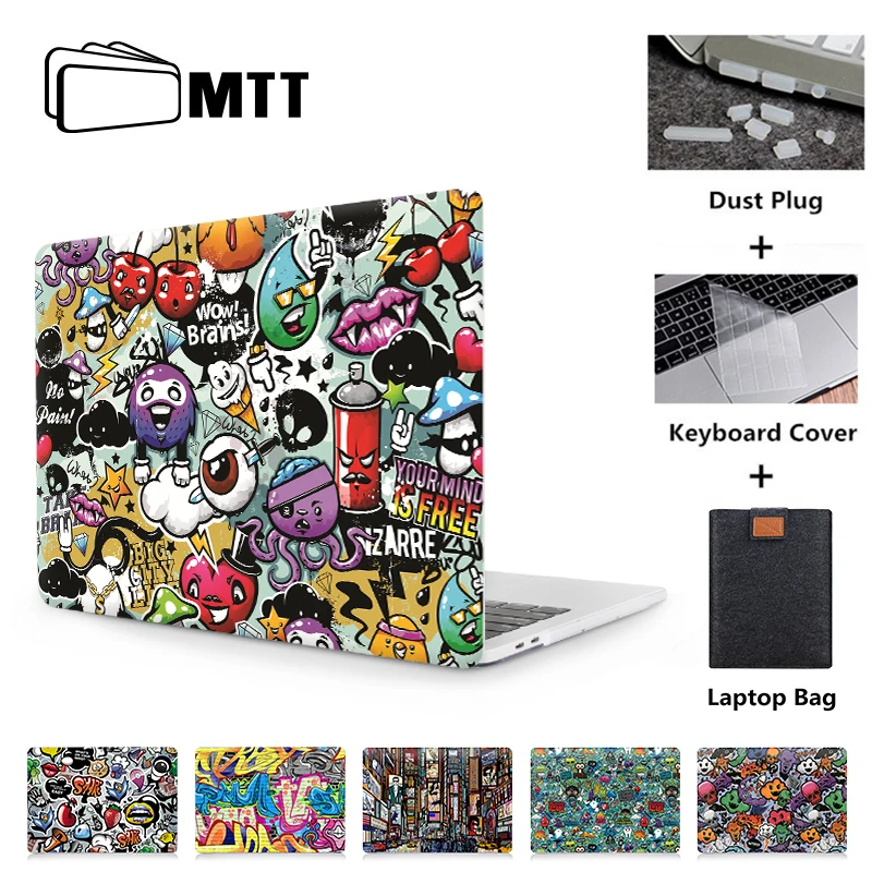 MTT чехол с граффити для Macbook Air Pro retina 11 12 13 15 16 дюймов с сенсорной панелью для mac book Air 13," Сумка для ноутбука
