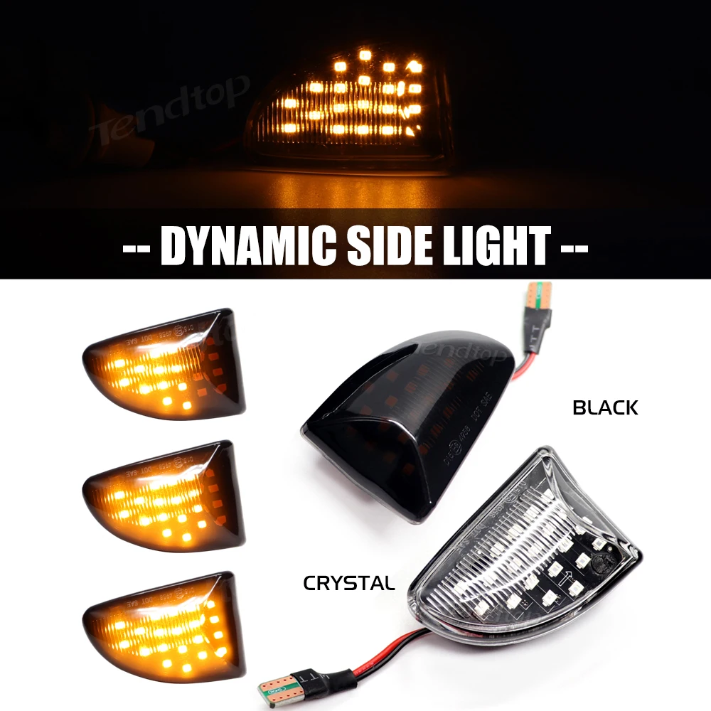 

Светодиодные Габаритные огни Fullstar для автомобилей, динамические боковые фонари для Mercedes Benz Smart Fortwo W451 Coupe Cabrio